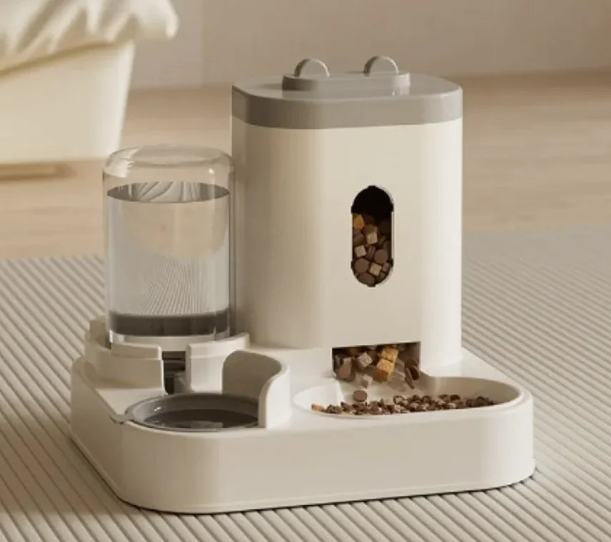 Automatic Pet Feeder and Water Dispenser Bowl – For Cats and Dogs
