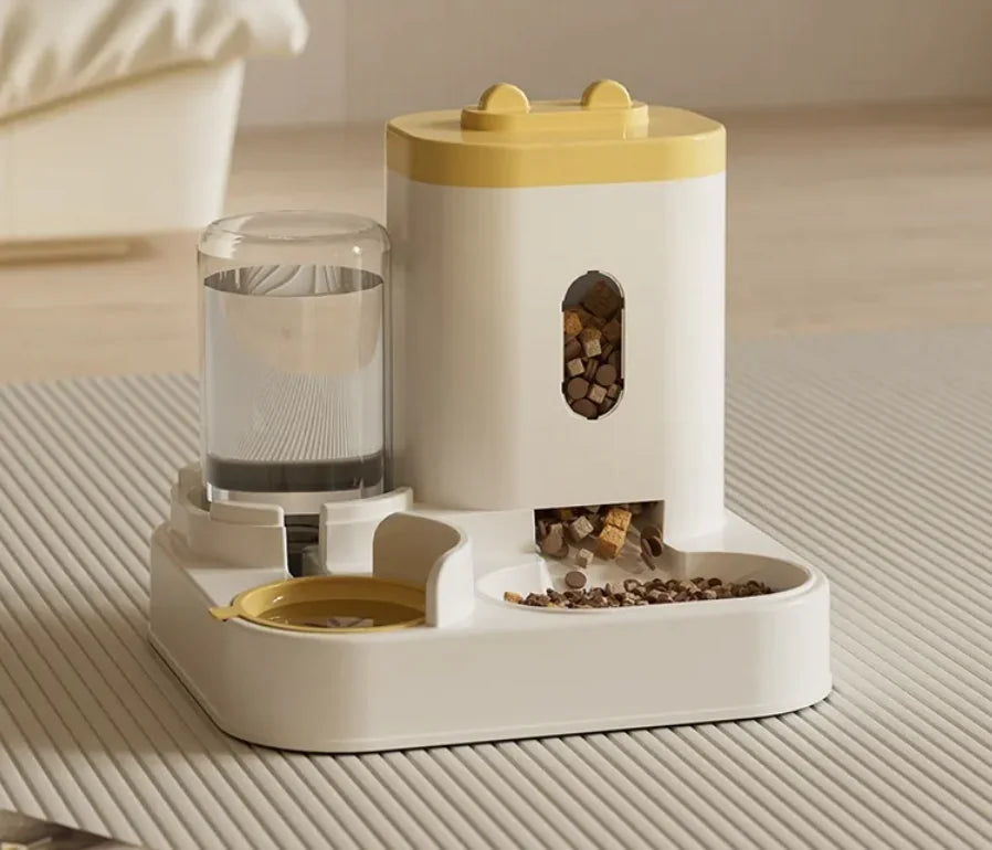 Automatic Pet Feeder and Water Dispenser Bowl – For Cats and Dogs