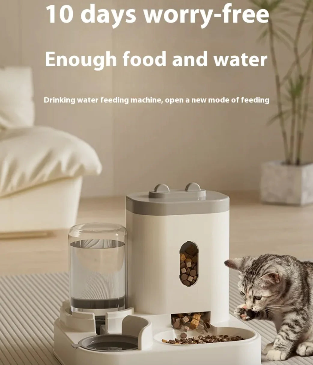 Automatic Pet Feeder and Water Dispenser Bowl – For Cats and Dogs