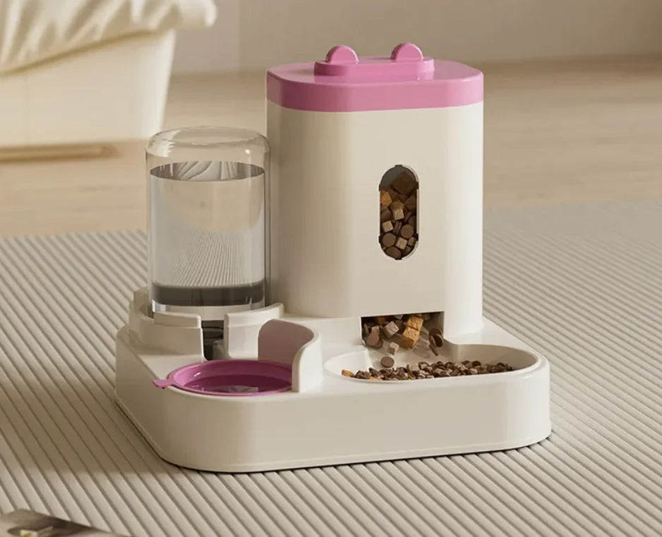Automatic Pet Feeder and Water Dispenser Bowl – For Cats and Dogs